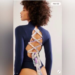 Free People Straps In The Back Bodysuit